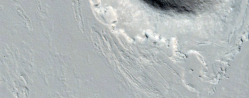Narrowest Portion of Western Elysium Planitia Lava Flow