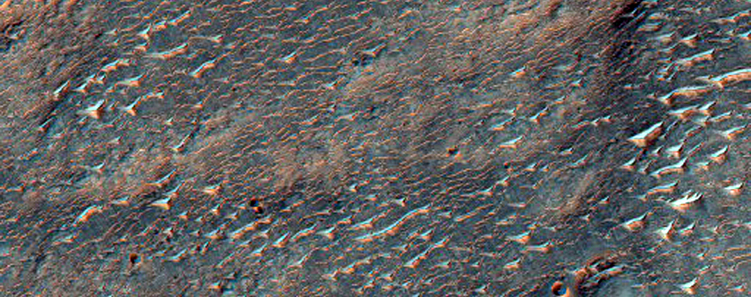 Ejecta Southeast of Kinkora Crater