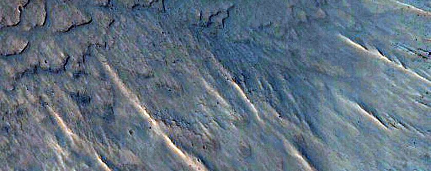 Well-Exposed Crater Wall