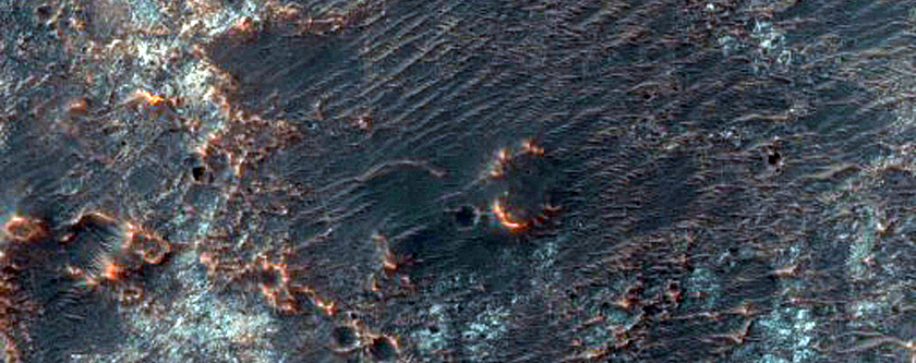 Terby Crater Surroundings