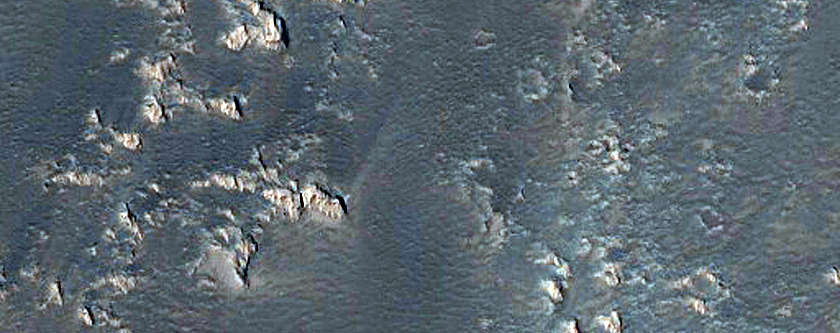 Lava Channel in Eastern Tharsis Region