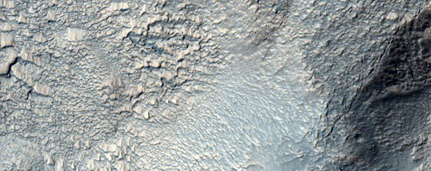 Gullies and Flow Features along Crater Wall East of Hellas Planitia