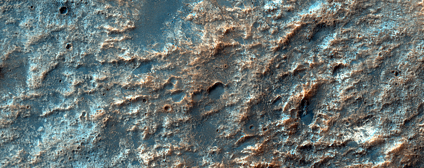 Possible Iron Oxides Northwest of Hellas Planitia