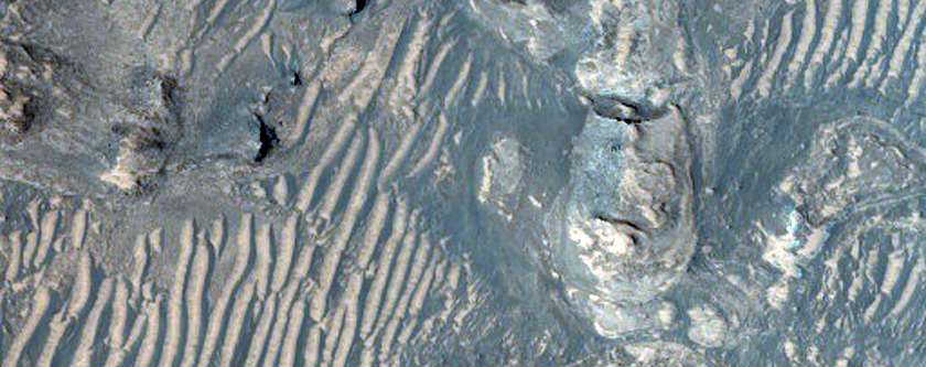 Blocky Floor Deposit in Melas Chasma