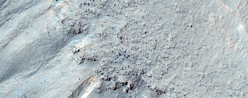 Gullied Crater Wall in Noachis Terra