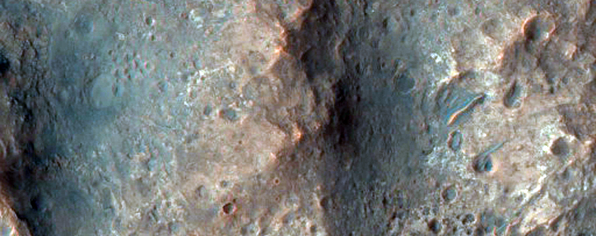 Clays near Small Crater in Ladon Valles
