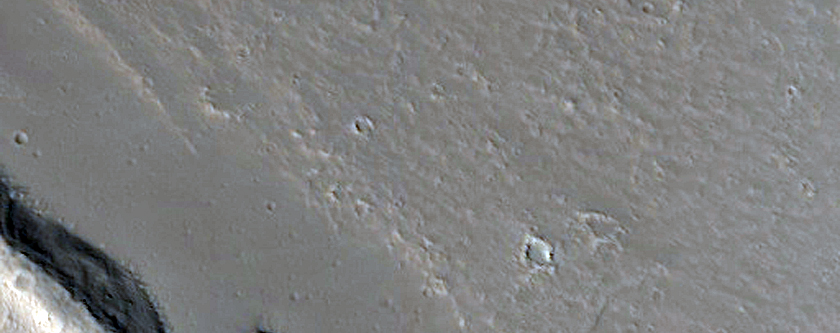 Mound in Graben East of Olympus Mons