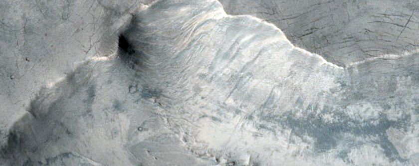 Layered Crater Fill Material