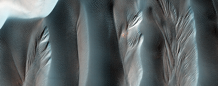 Gully-Like Features on Dunes in MOC Image R10-03153
