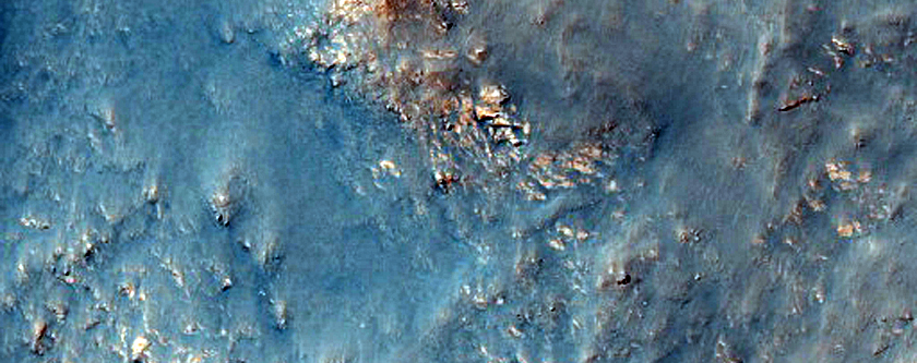 Central Structure of an Impact Crater in Terra Cimmeria