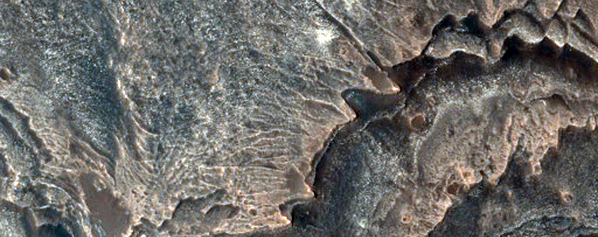 Possible Blocky Deposit in Melas Chasma