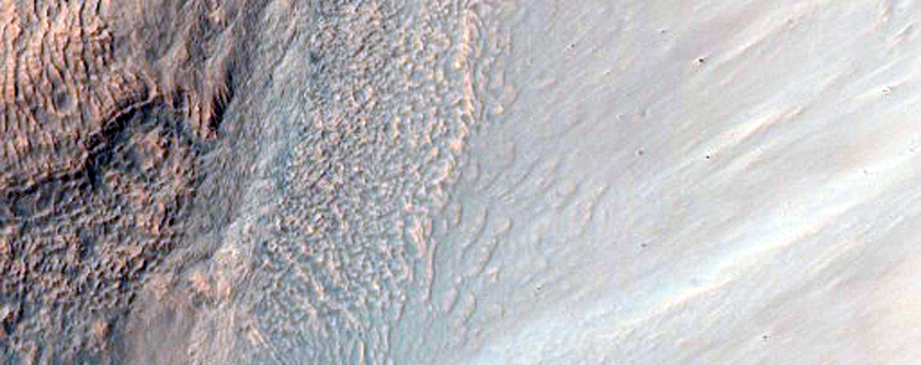 Gullied Crater in the Sirenum Fossae Region