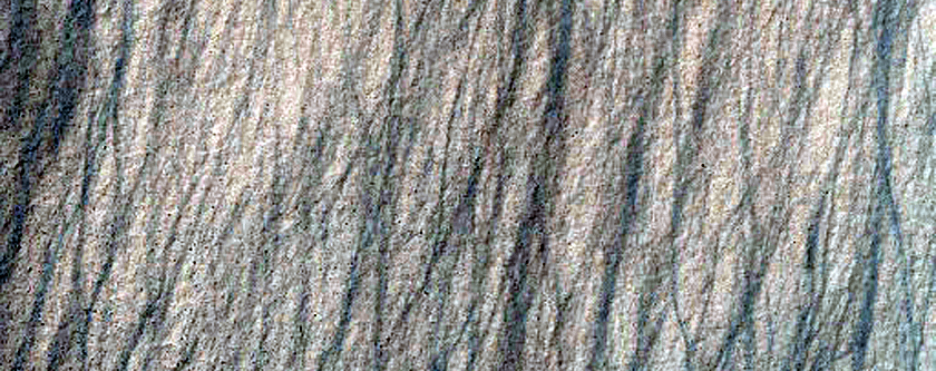 Possible Phyllosilicates along West Slope of Surius Vallis in Argyre Region