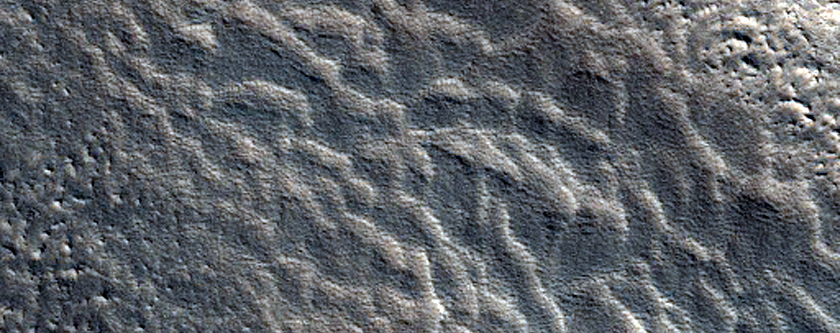 New Crater with Ice