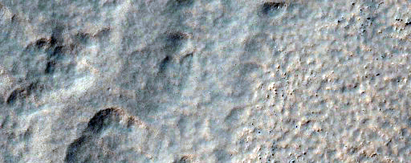 Central Structure of an Impact Crater South of Hellas Planitia