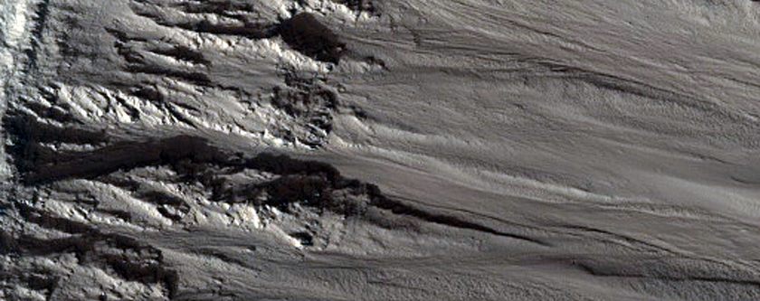 Unusual Crater Ejecta Blanket
