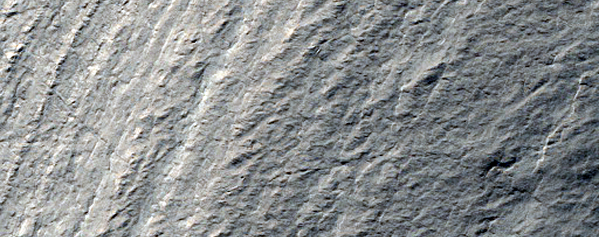 Curving End of Chasma Australe Wall