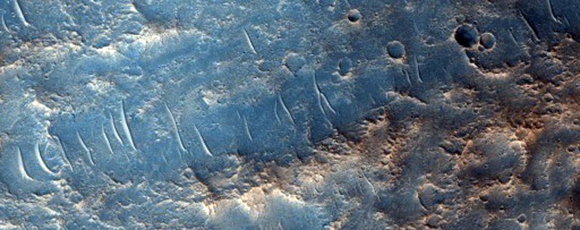 Ridges inside Kasei Valles