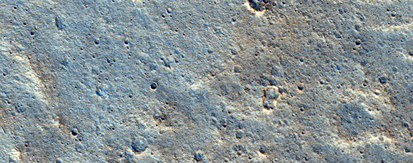 Bastión exterior de un cráter en Chryse Planitia