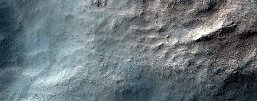 Eastern Rim of Fresh 9-Kilometer Diameter Impact Crater