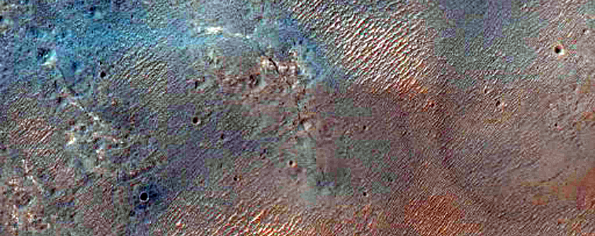 Light-Toned Layering South of Ius Chasma with Unusual Morphology