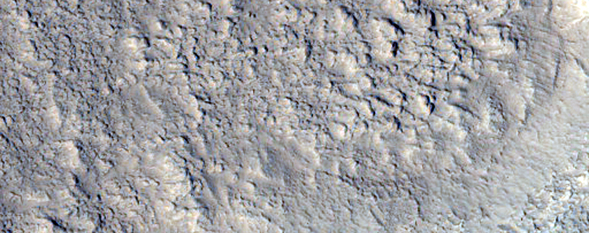 Protonilus Mensae Fretted Terrain in Northern Plains Transition Area