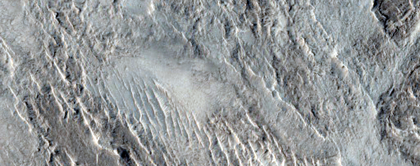 Distal Rampart of Crater in Isidis Region