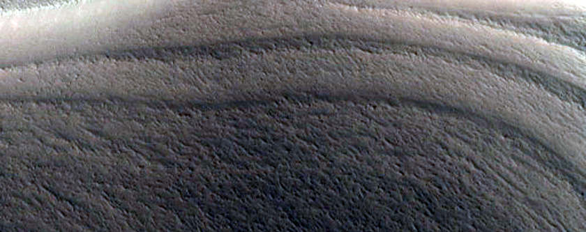 Exposure of North Polar Layered Deposits