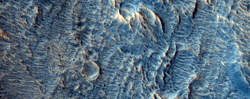 Topographically Deflected Ejecta Near Warra Crater