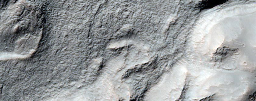 Partially Buried Pre-Existing Crater