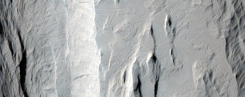 Prominent Yardang Ridge and Knob in THEMIS V12901003 and V20289003