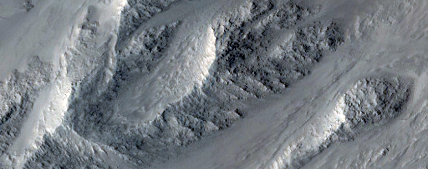 Gullied Slopes of Bacolor Crater