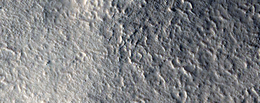 Nilosyrtis Mensae Fretted Terrain in the Northern Plains Transition Area