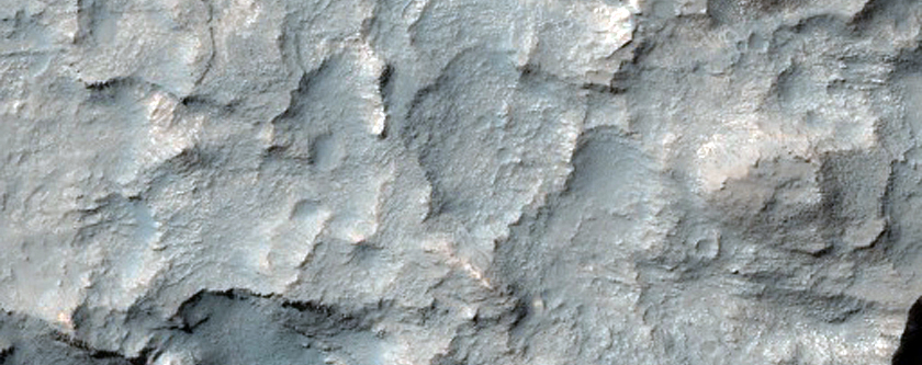 Light and Layered Crater Fill Material in Flaugergues Crater