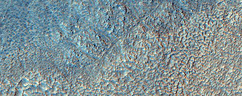 Sinuous Ridge at Contact Between Lineated Valley Fill and Plains Material
