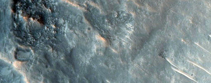 Central Uplift of an Impact Crater in Acidalia Planitia
