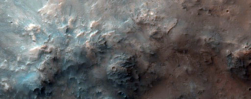 Crater with Central Uplift in Terra Sabaea