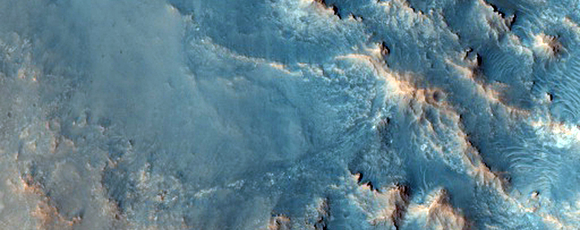 Central Uplift of Batos Crater