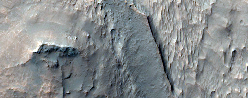 Stratigraphy of Primary Mesa in Terby Crater