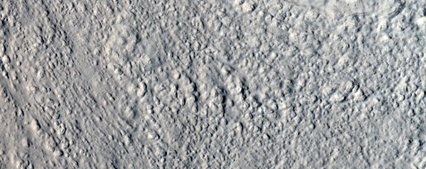 Nilosyrtis Mensae Fretted Terrain in the Northern Plains Transition Area