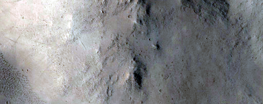 Well-Preserved Crater with Layered Ejecta