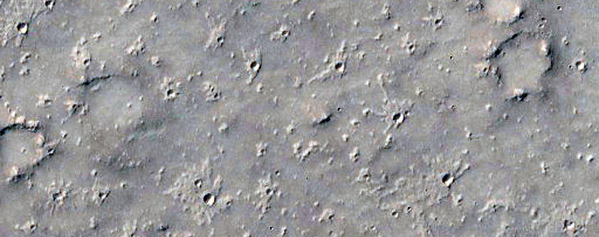 Distal Ray Northwest of Gratteri Crater