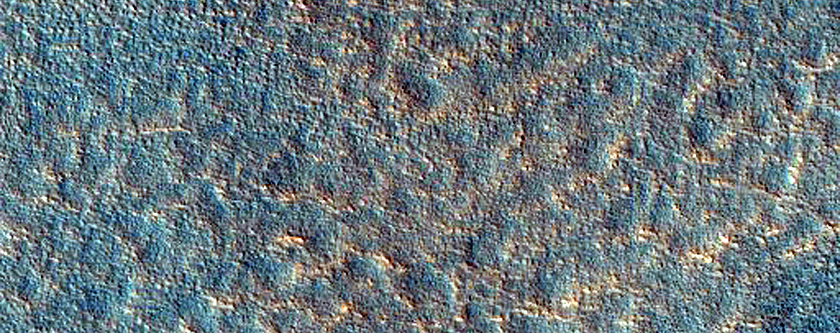 Crater in Utopia Planitia