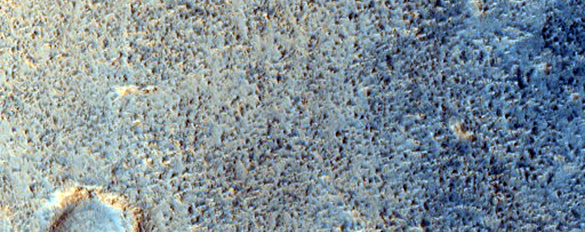 Floor of Crater in Mamers Valles