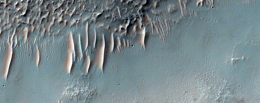 Landforms Including Some Imaged by Mars 5