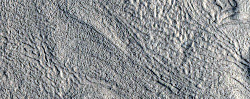 Crater Superposed on Mamers Vallis Seen in MOC Image R1802279