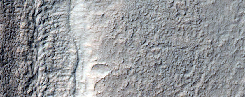 Downchannel Chevrons in Valley in Hellas Planitia