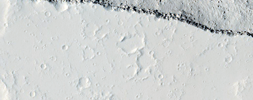Curved Graben Near Tractus Catena