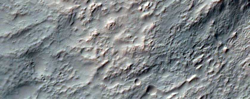 Breech in Western Hale Crater