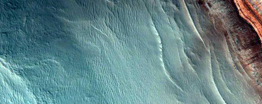 Test Geographic Extent of Frost-Dust Avalanches on North Polar Scarps